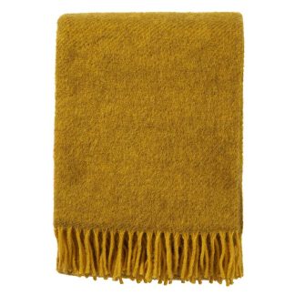 Klippan of Sweden Gotland Yellow Woven Throw
